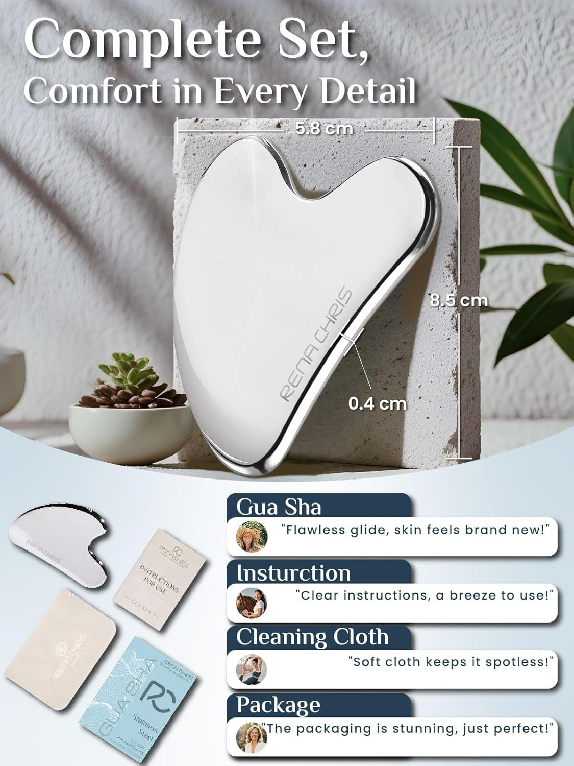 Stainless Steel Gua Sha Stone