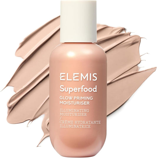 Superfood Glowy Primer – Hydrating & Brightening Primer for Smooth, Radiant Skin, Preps Face for Flawless Makeup Application and Glowing Complexion 60Ml