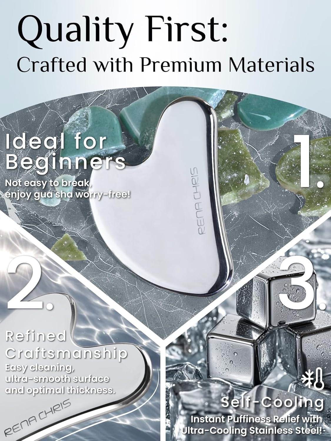 Stainless Steel Gua Sha Stone